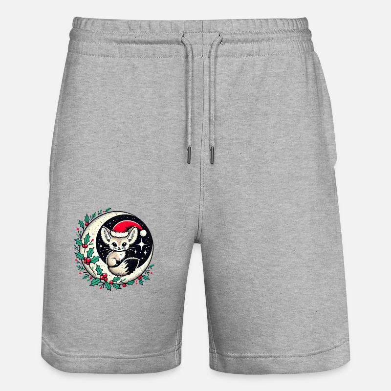 Fennek - Stanley/Stella Unisex Bio Joggingshorts Trainer  - Grau meliert