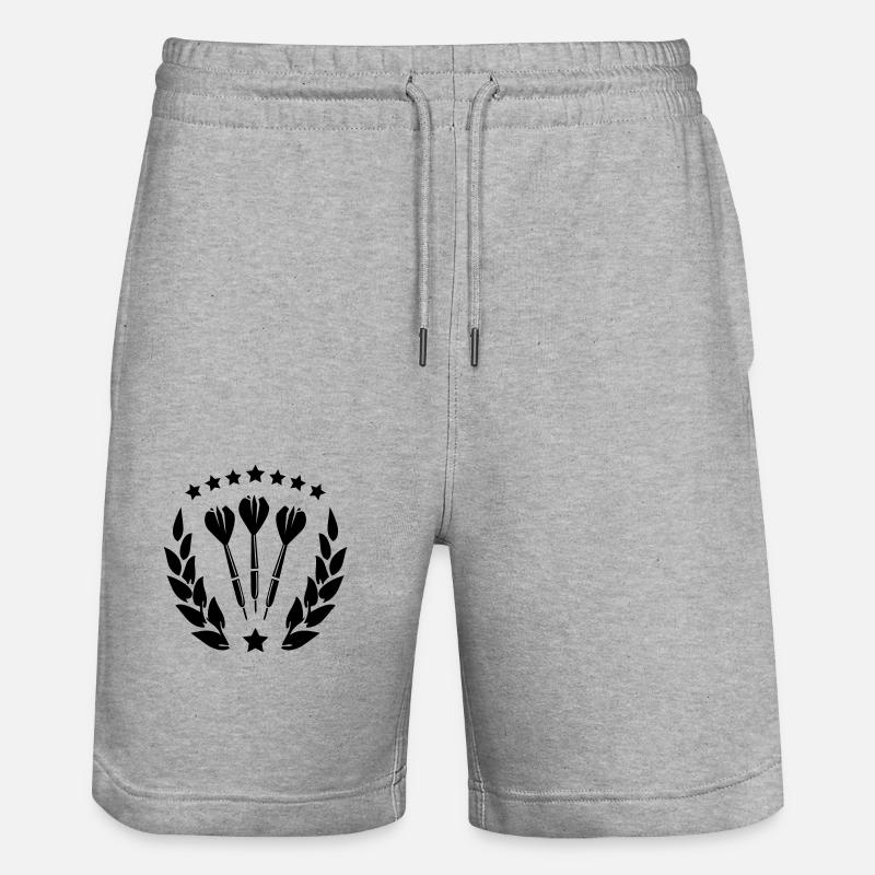 darts - Stanley/Stella Unisex Bio Joggingshorts Trainer  - Grau meliert