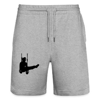 Ringe Turner - Stanley/Stella Unisex Bio Joggingshorts Trainer  - Grau meliert - Vorne - Nik (191cm) & Marisol (170cm)