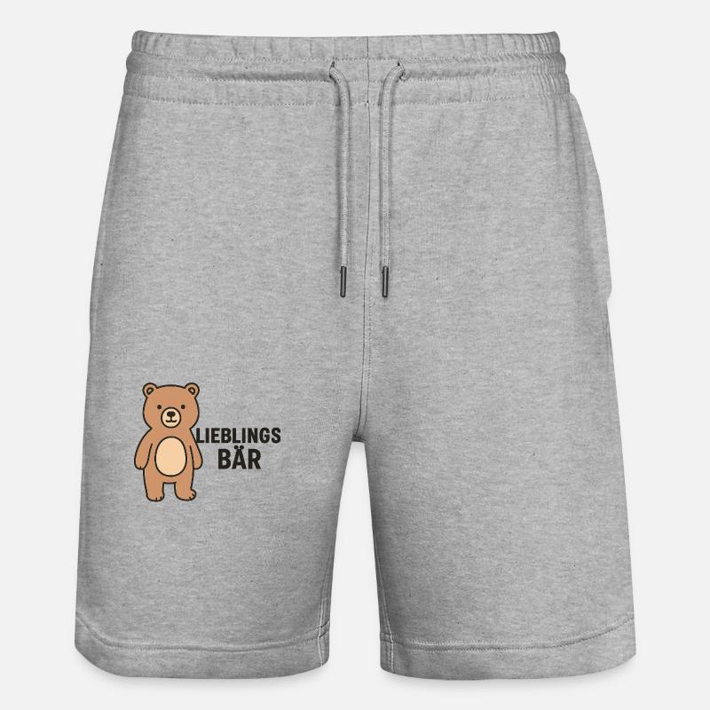 OURS PRÉFÉRÉ - Short de jogging bio TRAINER Stanley/Stella unisexe - gris chiné