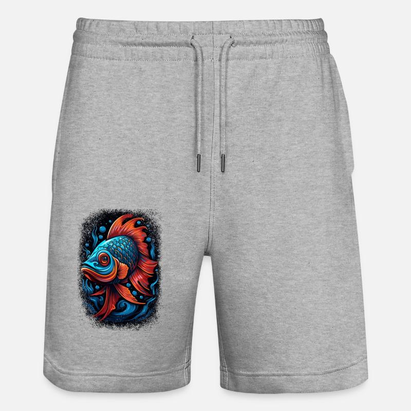 blagues géniales dictons drôles citation - Short de jogging bio TRAINER Stanley/Stella unisexe - gris chiné