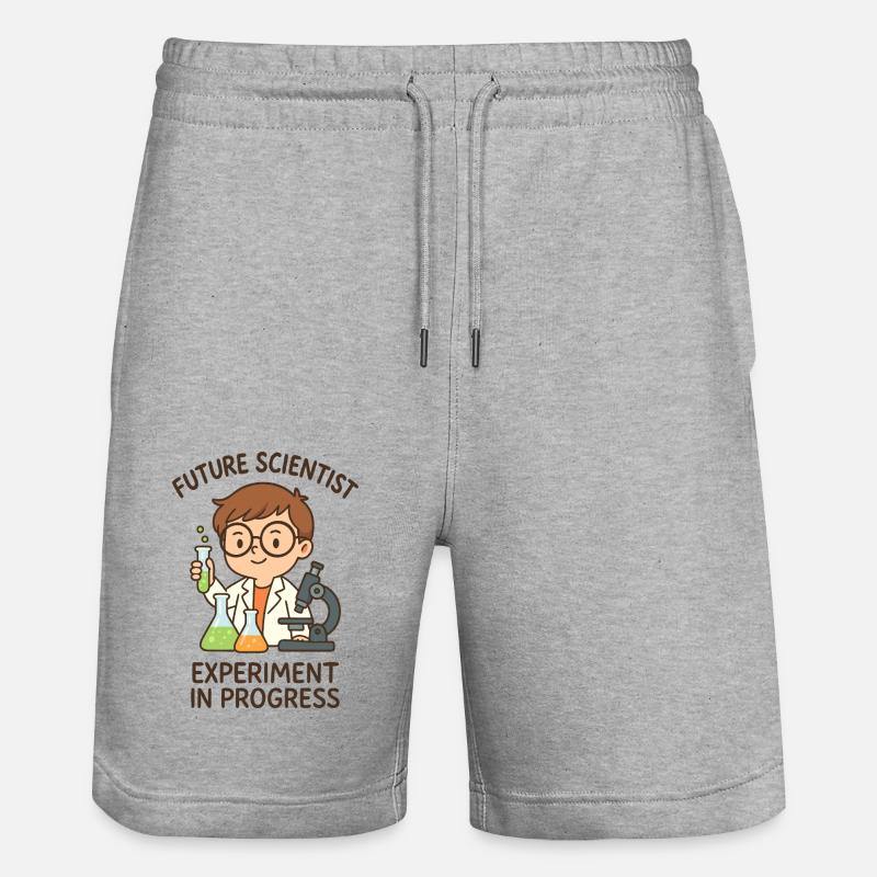 Future Scientist - Expérience en cours - Short de jogging bio TRAINER Stanley/Stella unisexe - gris chiné