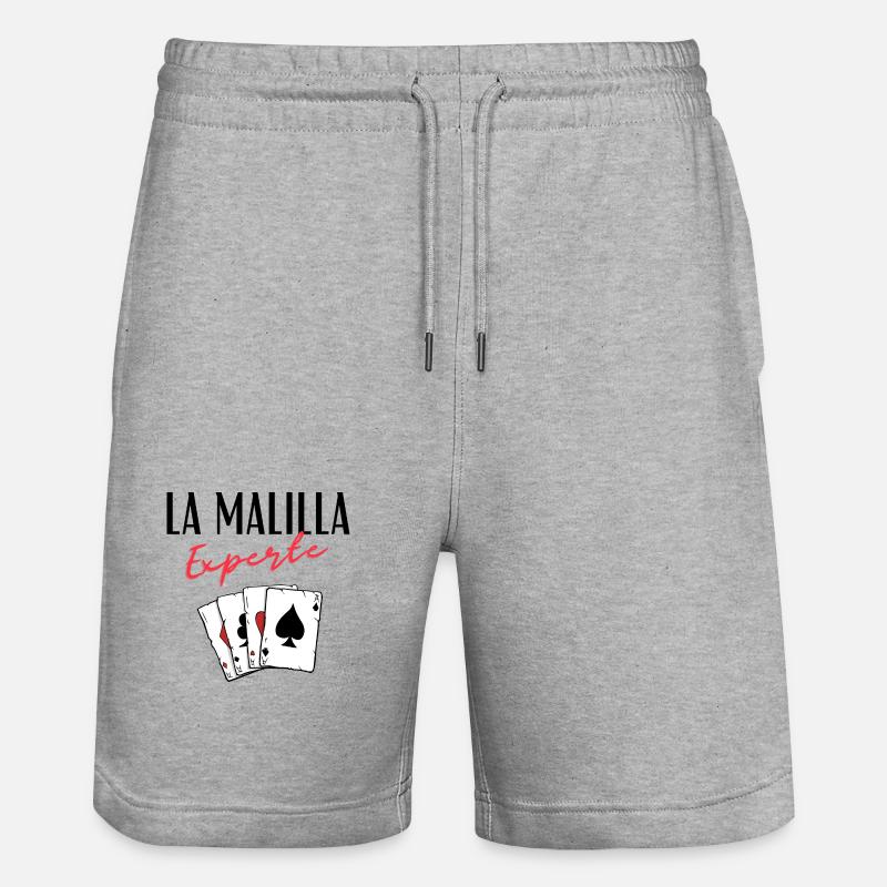 La Malilla Expert - Short de jogging bio TRAINER Stanley/Stella unisexe - gris chiné