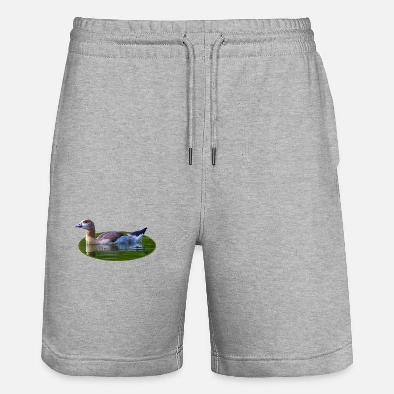 Goose Goose Poussin - Short de jogging bio TRAINER Stanley/Stella unisexe - gris chiné