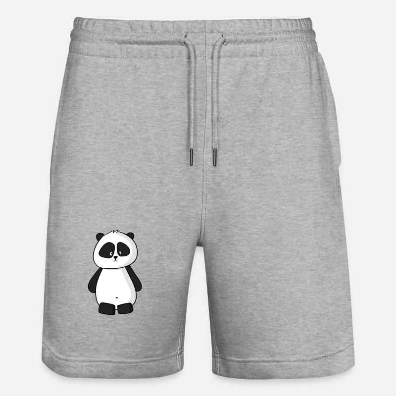 Panda - Short de jogging bio TRAINER Stanley/Stella unisexe - gris chiné