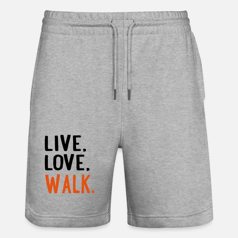 6254398 115202571 walk - Short de jogging bio TRAINER Stanley/Stella unisexe - gris chiné
