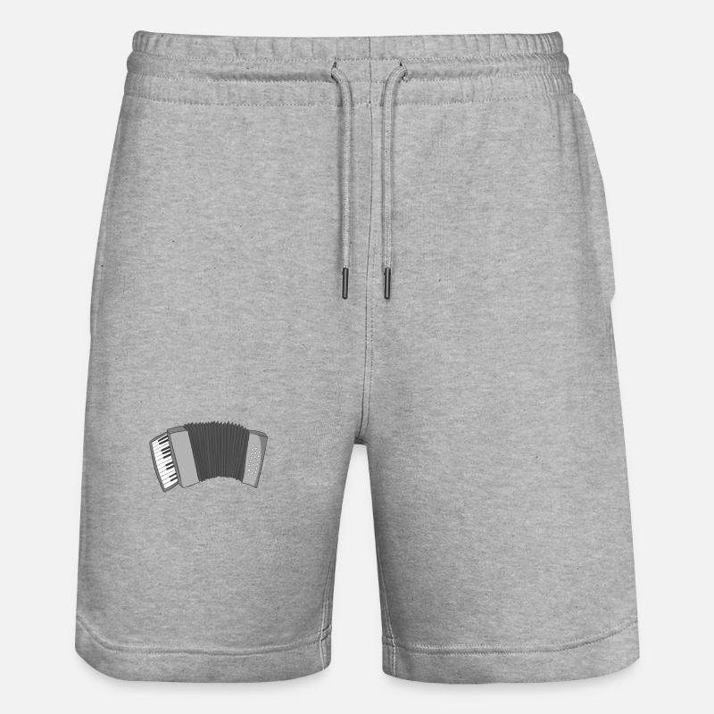 Accordéon - Short de jogging bio TRAINER Stanley/Stella unisexe - gris chiné
