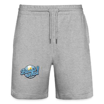 Wiesn Tracht Volksfest saufen Maß Bier - Stanley/Stella Unisex Bio Joggingshorts Trainer  - Grau meliert - Vorne - Nik (191cm) & Marisol (170cm)