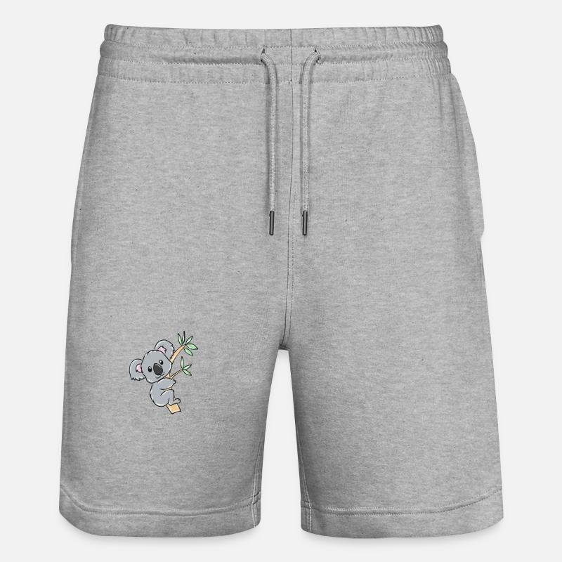 koala - Short de jogging bio TRAINER Stanley/Stella unisexe - gris chiné