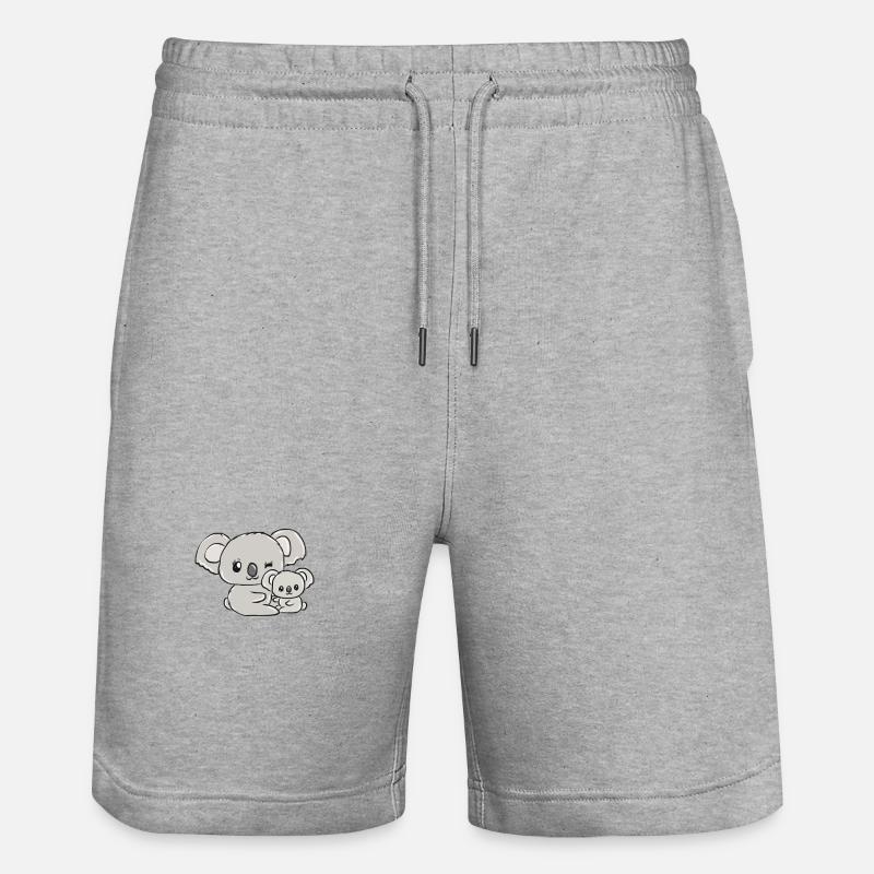 koala - Short de jogging bio TRAINER Stanley/Stella unisexe - gris chiné