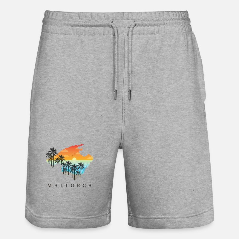 majorque - Short de jogging bio TRAINER Stanley/Stella unisexe - gris chiné
