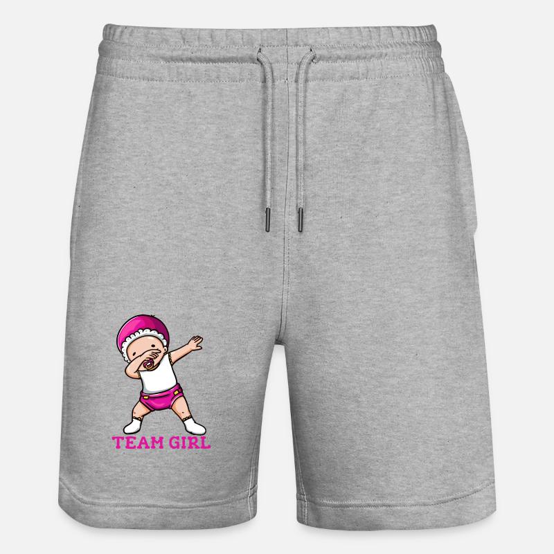 Fête de bébé - Short de jogging bio TRAINER Stanley/Stella unisexe - gris chiné