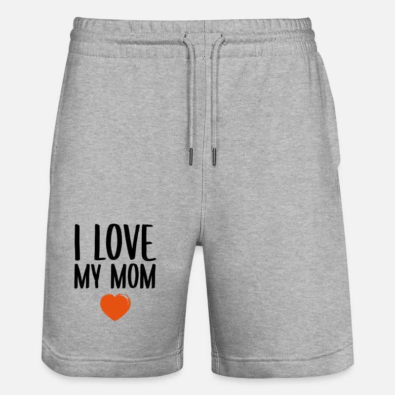 J'aime ma mère - Short de jogging bio TRAINER Stanley/Stella unisexe - gris chiné