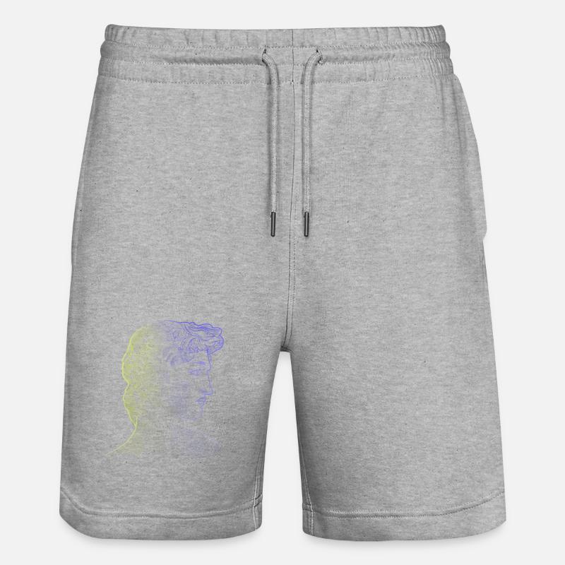 David Michel-Ange - Short de jogging bio TRAINER Stanley/Stella unisexe - gris chiné
