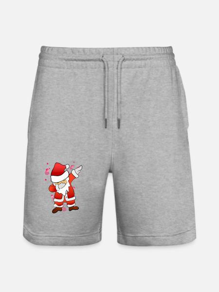 Dabbing Nicholas - Stanley/Stella Trainer Unisex Organic Jogging Shorts - heather grey