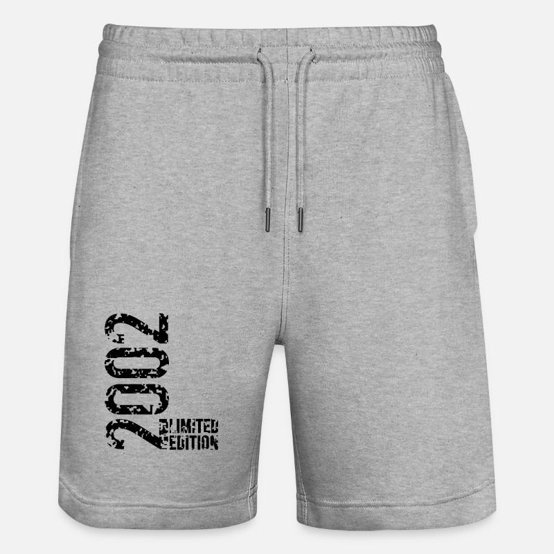 Limited édition l'an 2002 (black) - Short de jogging bio TRAINER Stanley/Stella unisexe - gris chiné
