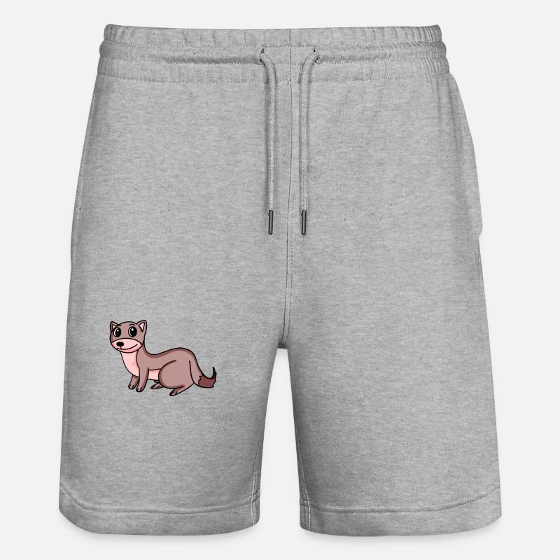 Martre de belette - Short de jogging bio TRAINER Stanley/Stella unisexe - gris chiné