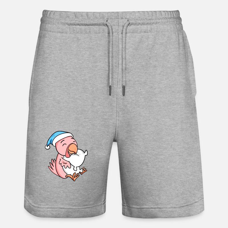 Bébé poulet - Short de jogging bio TRAINER Stanley/Stella unisexe - gris chiné