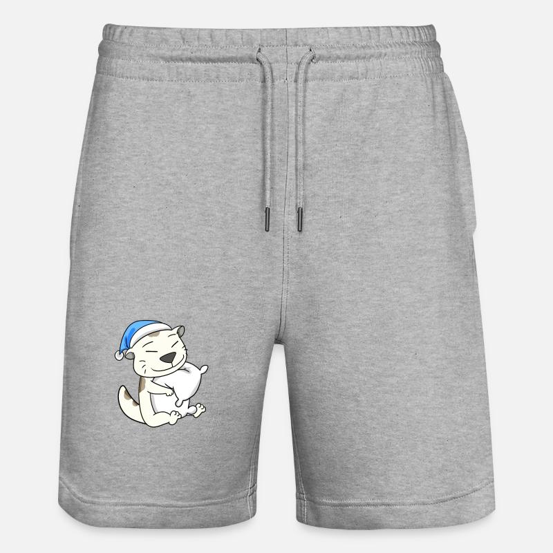 Cat cat breed Devon Rex - Stanley/Stella Trainer Unisex Organic Jogging Shorts - heather grey