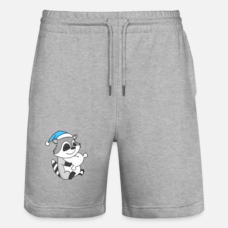 Bébé raton laveur - Short de jogging bio TRAINER Stanley/Stella unisexe - gris chiné