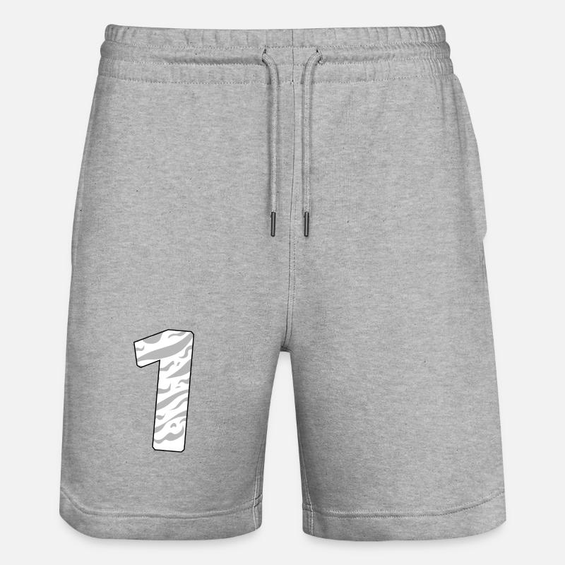 1 - Short de jogging bio TRAINER Stanley/Stella unisexe - gris chiné