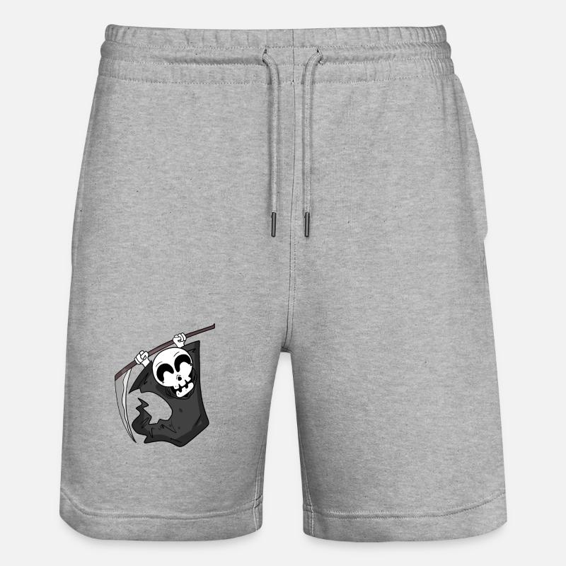 Sensenmann freut sich - Stanley/Stella Unisex Bio Joggingshorts Trainer  - Grau meliert