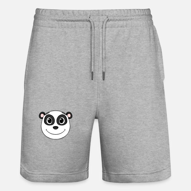 Panda Head Ours Mignon - Short de jogging bio TRAINER Stanley/Stella unisexe - gris chiné