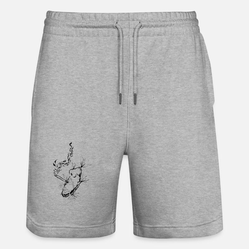 Cigarette - Short de jogging bio TRAINER Stanley/Stella unisexe - gris chiné