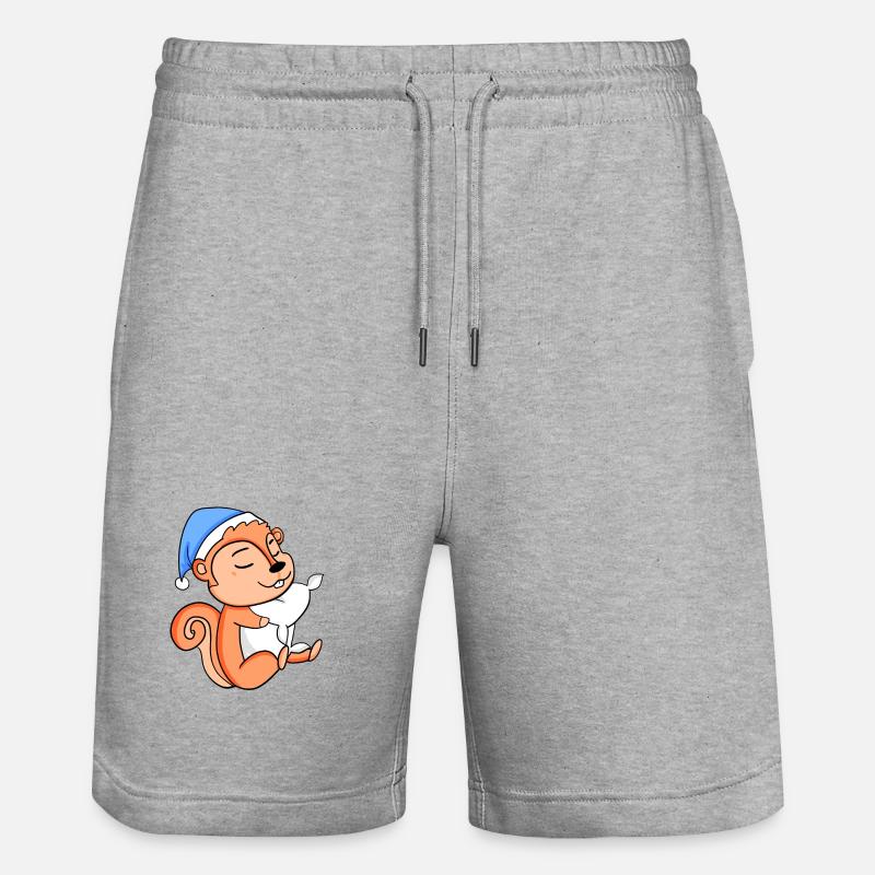 Écureuil - Short de jogging bio TRAINER Stanley/Stella unisexe - gris chiné