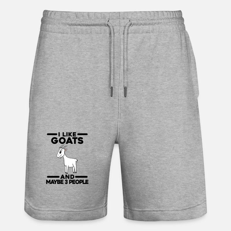 Chèvre Chèvre Chèvre - Short de jogging bio TRAINER Stanley/Stella unisexe - gris chiné