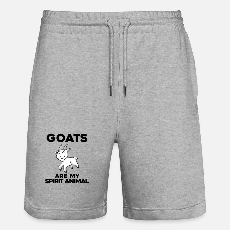 Chèvre Chèvre Chèvre - Short de jogging bio TRAINER Stanley/Stella unisexe - gris chiné