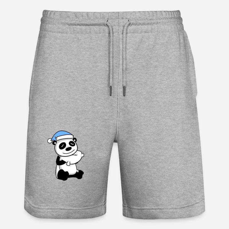 Panda - Short de jogging bio TRAINER Stanley/Stella unisexe - gris chiné