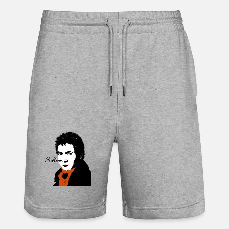 Beethoven - Short de jogging bio TRAINER Stanley/Stella unisexe - gris chiné