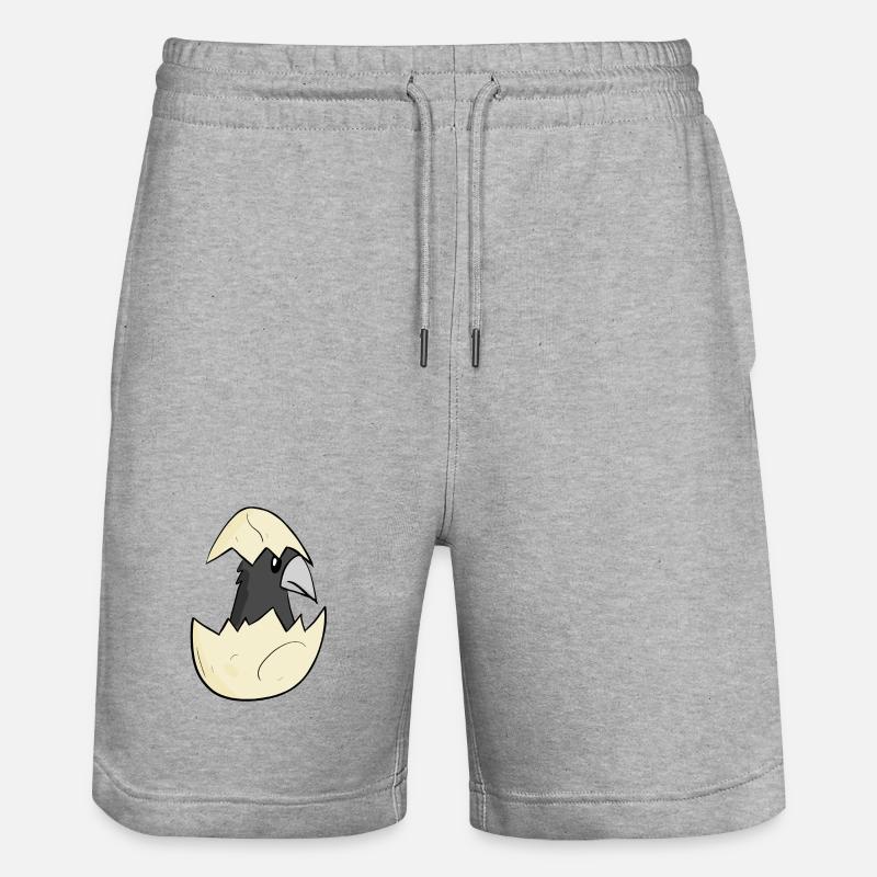 Bébé corbeau - Short de jogging bio TRAINER Stanley/Stella unisexe - gris chiné