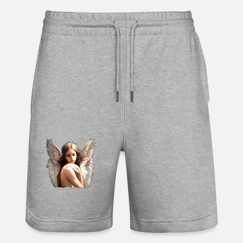 Ange céleste - Short de jogging bio TRAINER Stanley/Stella unisexe - gris chiné