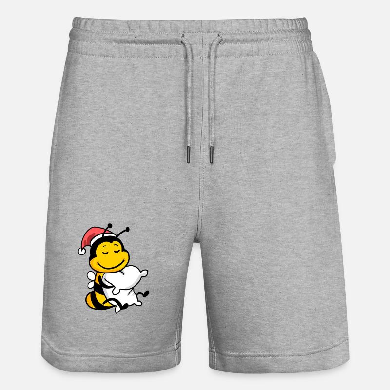 Noël des abeilles - Short de jogging bio TRAINER Stanley/Stella unisexe - gris chiné