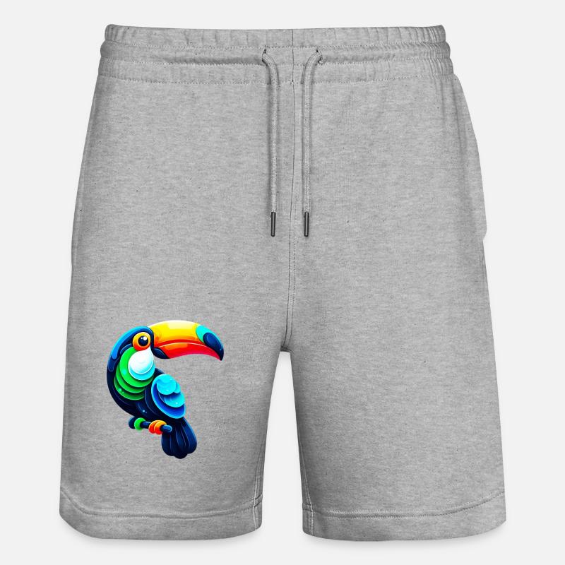 Toucan - Short de jogging bio TRAINER Stanley/Stella unisexe - gris chiné