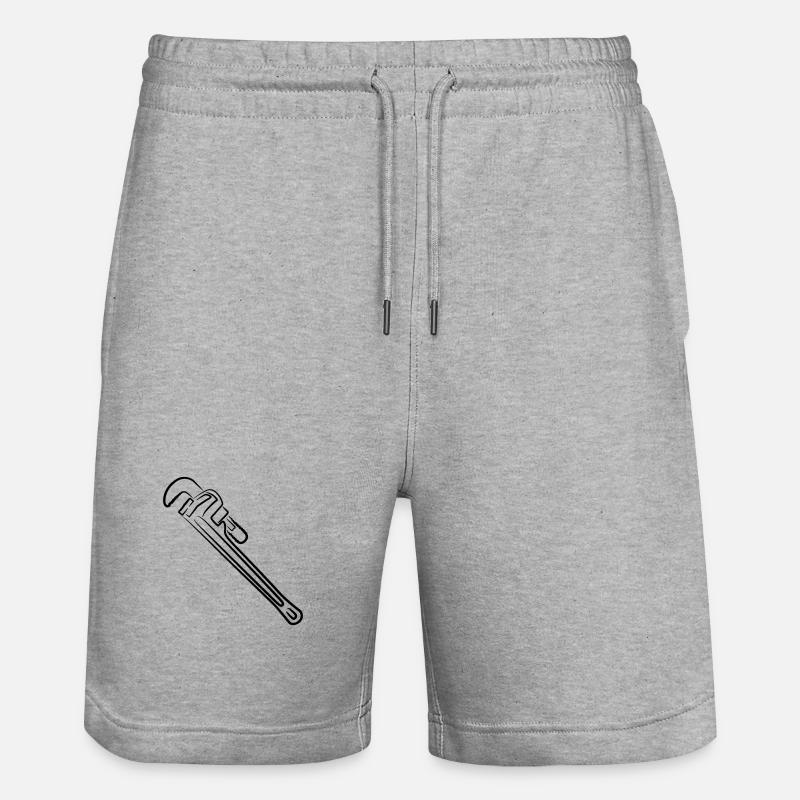 Clé à pipe - Short de jogging bio TRAINER Stanley/Stella unisexe - gris chiné