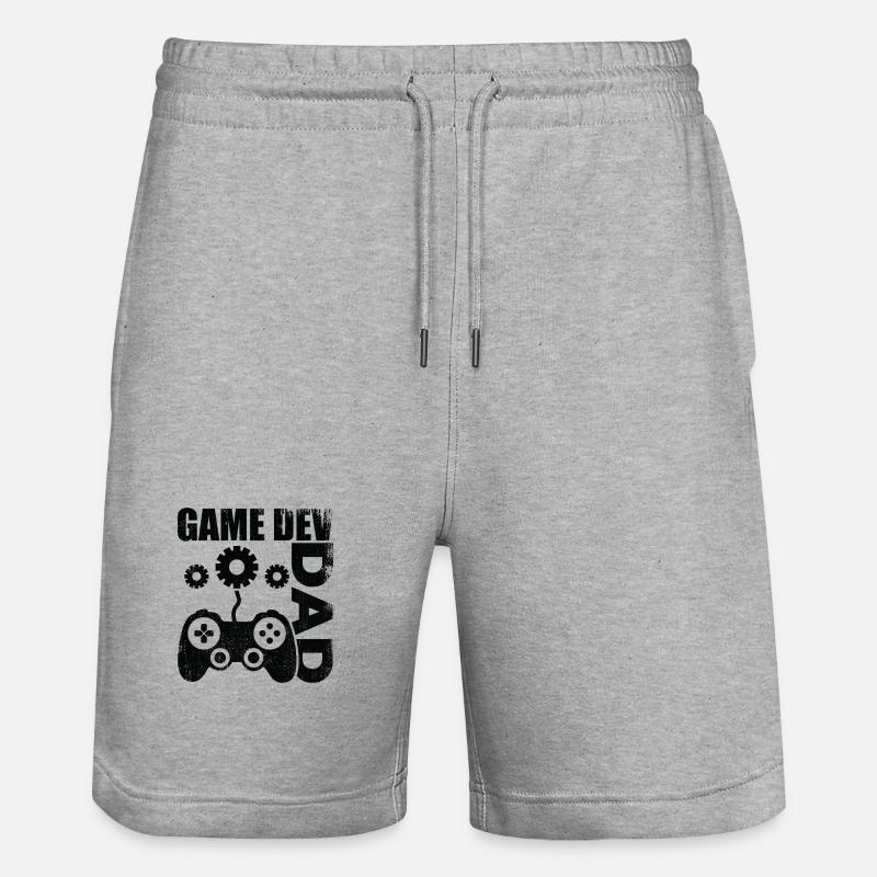 Père du développeur de jeux - Short de jogging bio TRAINER Stanley/Stella unisexe - gris chiné