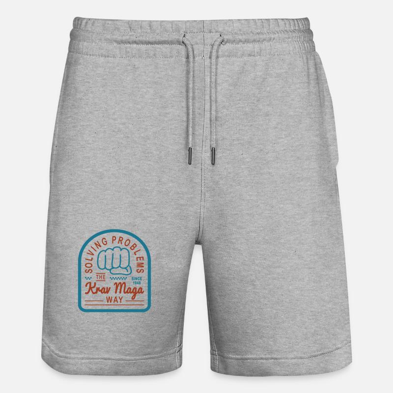 Solving problems the Krav Maga way - Stanley/Stella Trainer Unisex Organic Jogging Shorts - heather grey
