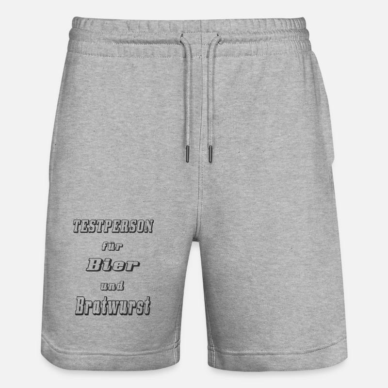 Testperson 1 - Stanley/Stella Unisex Bio Joggingshorts Trainer  - Grau meliert