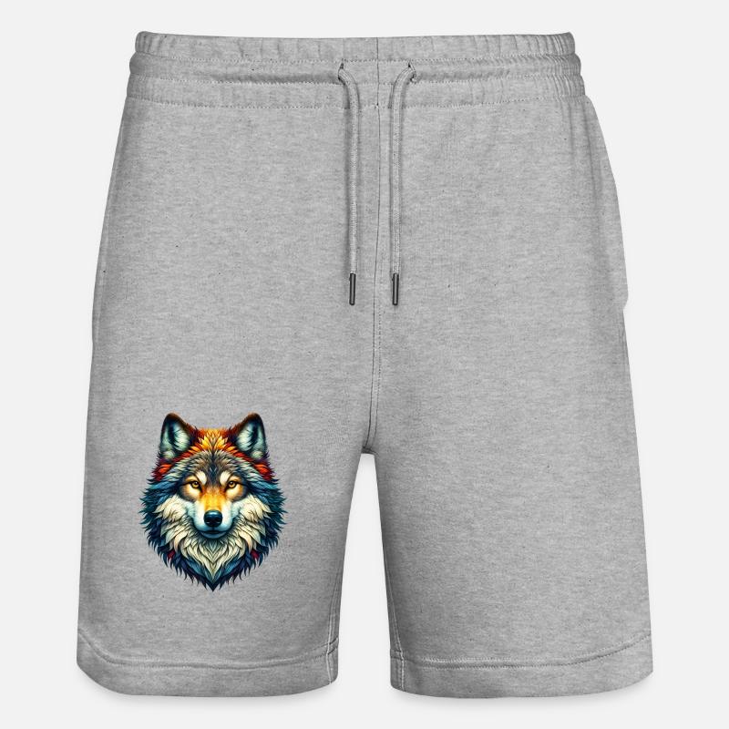 Loup - Short de jogging bio TRAINER Stanley/Stella unisexe - gris chiné