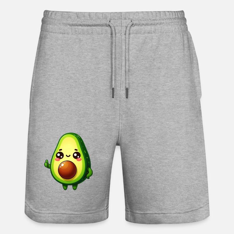 Avocat - Short de jogging bio TRAINER Stanley/Stella unisexe - gris chiné