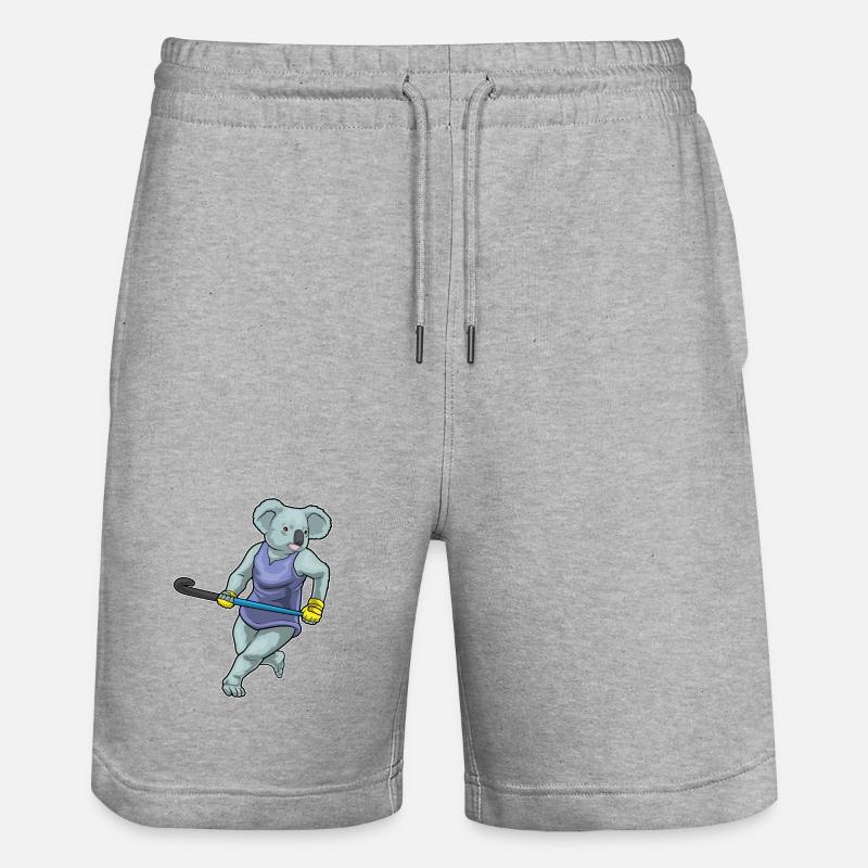 Bâton de hockey Koala - Short de jogging bio TRAINER Stanley/Stella unisexe - gris chiné