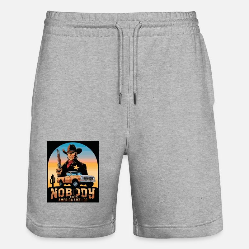 Shérif du Texas - Short de jogging bio TRAINER Stanley/Stella unisexe - gris chiné