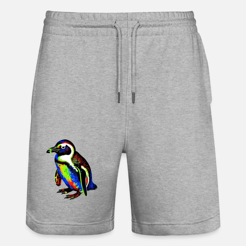 Pingouin - Short de jogging bio TRAINER Stanley/Stella unisexe - gris chiné