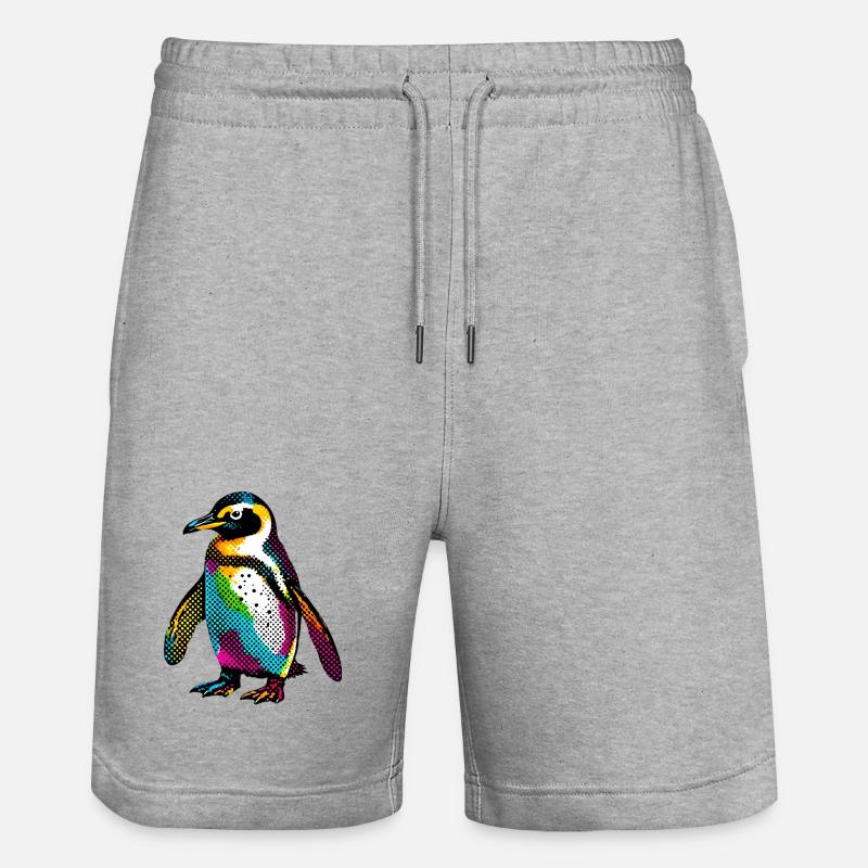 Pingouin - Short de jogging bio TRAINER Stanley/Stella unisexe - gris chiné