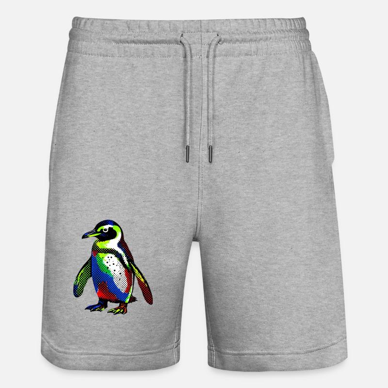 Pingouin - Short de jogging bio TRAINER Stanley/Stella unisexe - gris chiné
