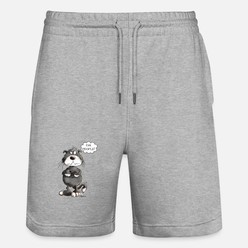ew gens chat disant chats - Short de jogging bio TRAINER Stanley/Stella unisexe - gris chiné