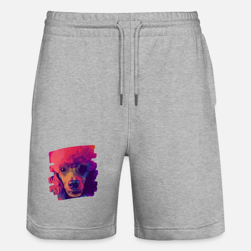 Caniche - Short de jogging bio TRAINER Stanley/Stella unisexe - gris chiné